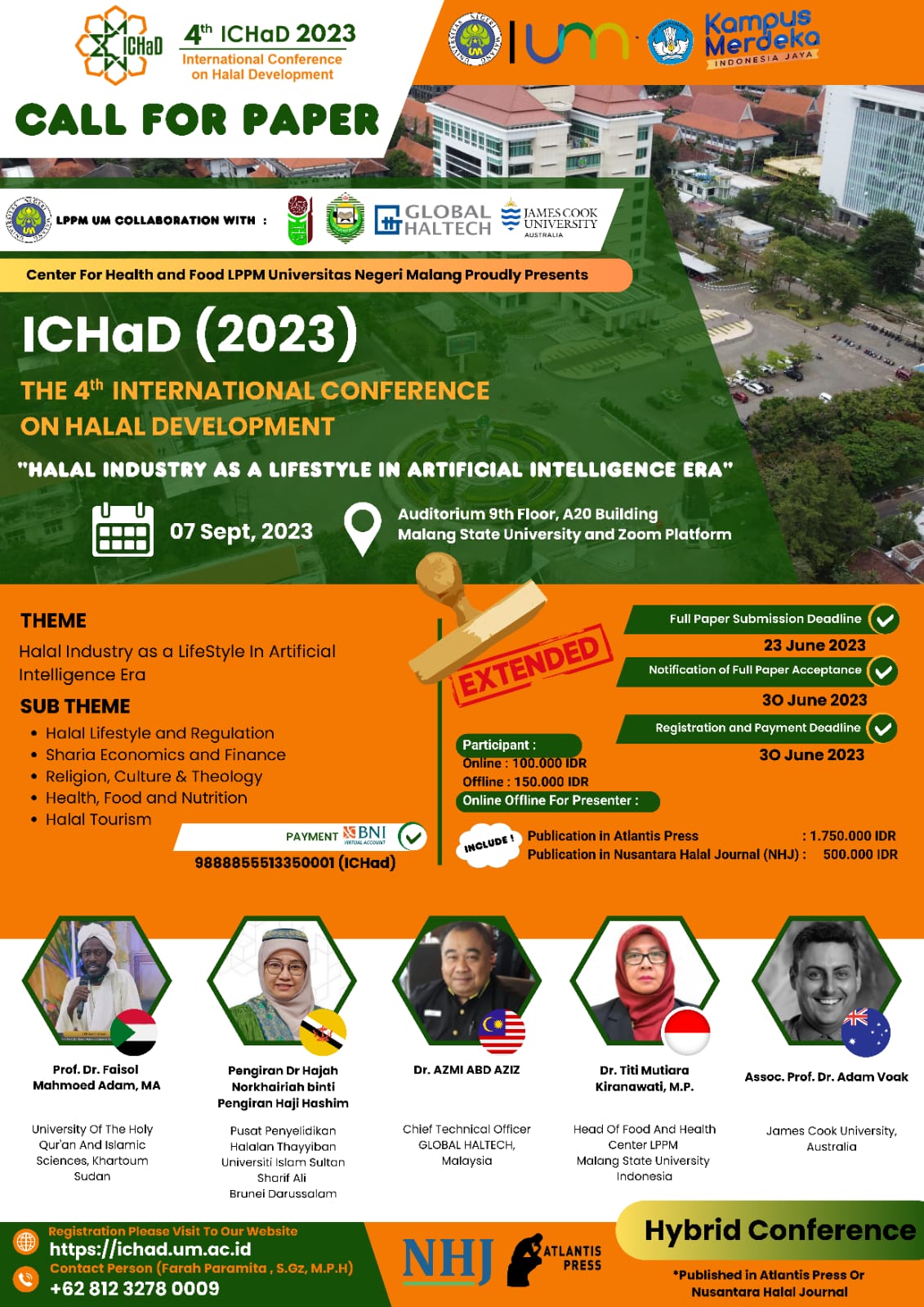 Call for Paper The 4th International Conference on Halal Development 2023