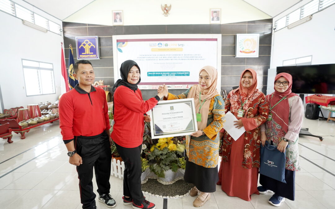 UM Raih Penghargaan Kemenkumham Jatim atas Program Pelatihan di Lapas Perempuan Malang