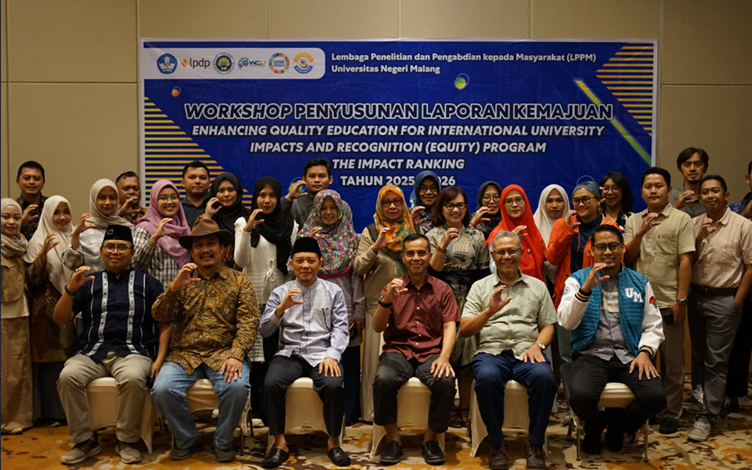 Percepat Pelaporan dan Optimalkan Capaian, LPPM UM Gelar Workshop EQUITY THE Impact Ranking 2025–2026