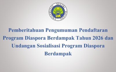 Pemberitahuan Pengumuman Pendaftaran Program Diaspora Berdampak Tahun 2026 dan Undangan Sosialisasi Program Diaspora Berdampak