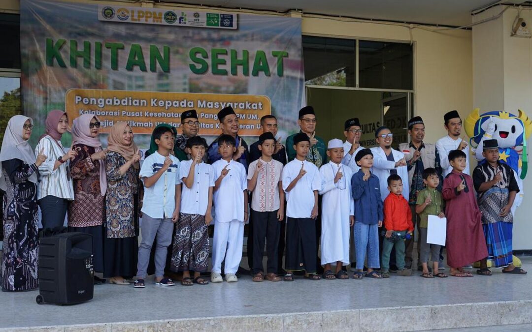 LPPM UM Gelar Khitan Sehat, Libatkan Mahasiswa Kedokteran dan Bantu Puluhan Anak Yatim-Duafa