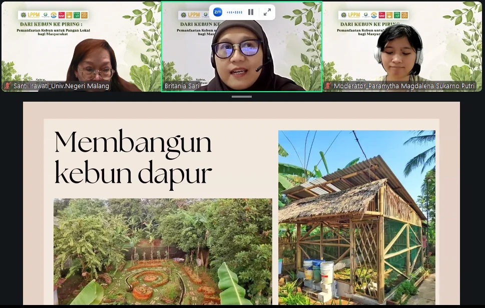 LPPM UM Kampanyekan Makanan Lokal Dorong Ketahanan Pangan, Kebun Rumah Bisa Jadi Solusi Cegah Stunting