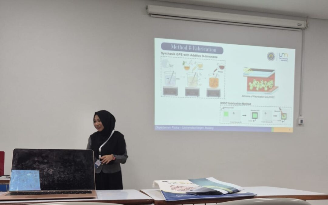 Peneliti UM Perkenalkan Elektrolit Ramah Lingkungan Berbasis D-Limonene di Forum Internasional ICRIEMS 2026